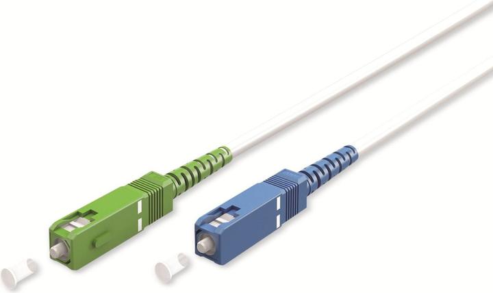 Image du produit Goobay Câble à fibre optique FTTH, monomode OS2 White, blanc simplex, 20 m (S/UTP, CAT6, 20 m)