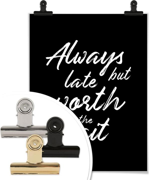 Actual product image Trenddeko Always late but worth the wait (60 x 80 cm)
