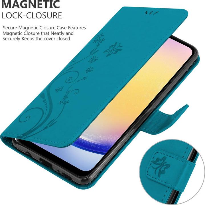 Actual product image Cadorabo Case for Samsung Galaxy A26 Flower Book (Samsung Galaxy A26)