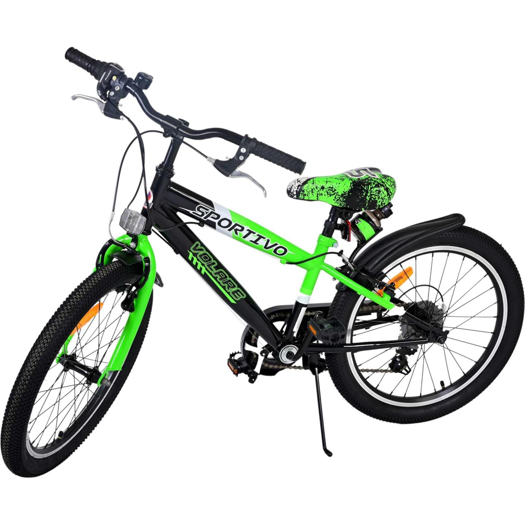 Volare Sportivo Kinderfiets - Jongens - 20 inch - Groen - 7 versnellingen (20") (22116)