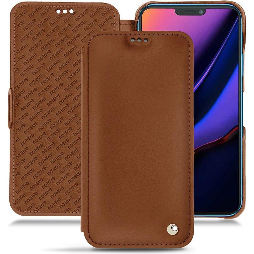 Thumbnail - Noreve Lederschutzhülle horizontal (Apple iPhone 11), Smartphone Hülle, Braun