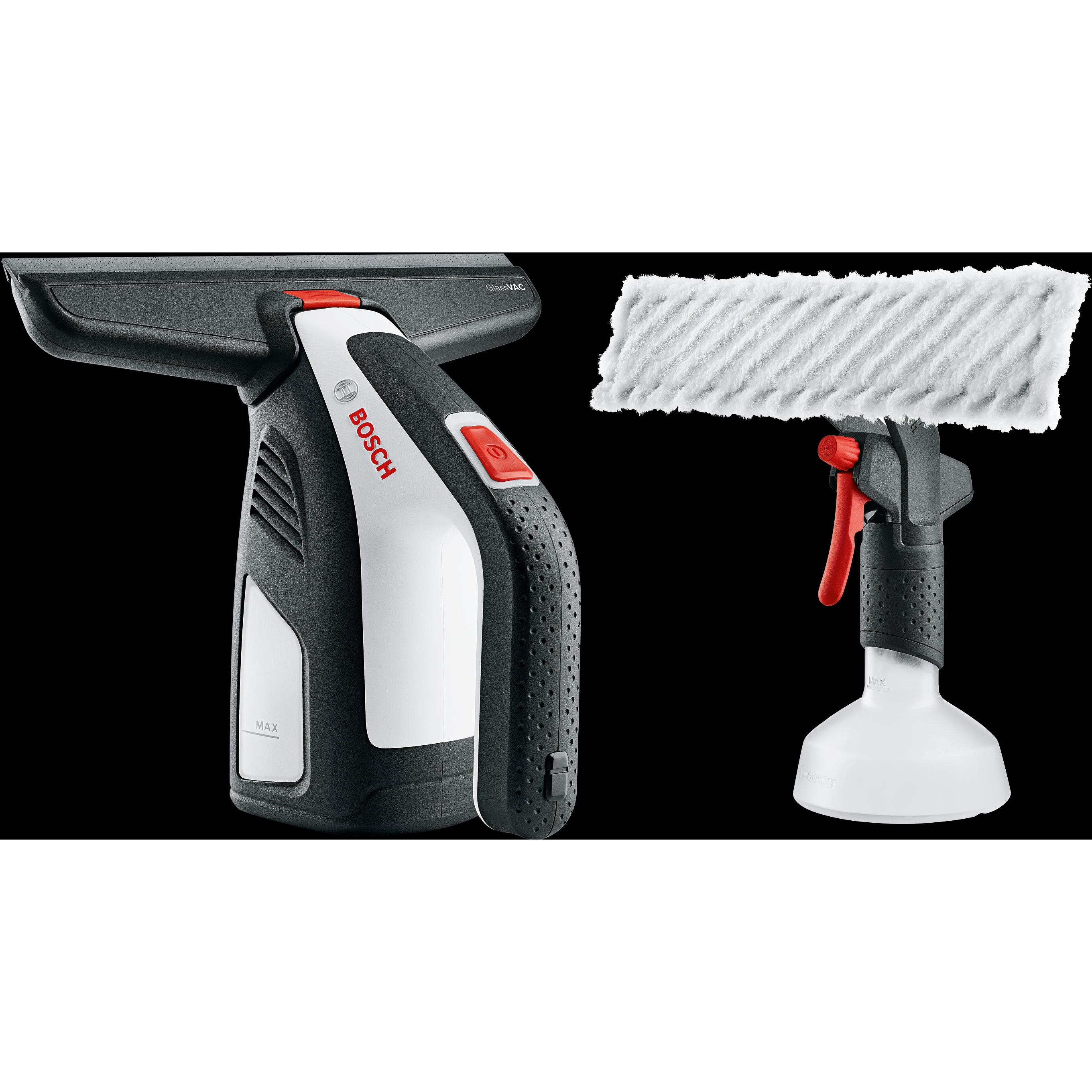 Bosch Home & Garden GlassVAC Solo Plus, Fensterreiniger, Schwarz, Grau