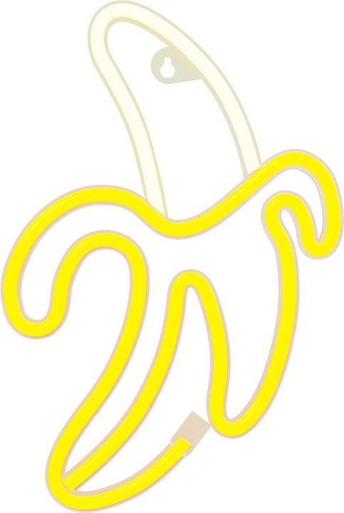 Productafbeelding Forever Light Neon LED Licht BANANA wit geel Bat + USB FLNE10