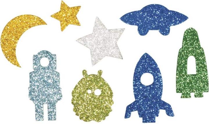 Immagine prodotto Rayher Sponge Space Outer Space Mix Glitter, 80 pezzi