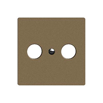 Actual product image Feller Cover set aerial socket R/TV 57 coffee