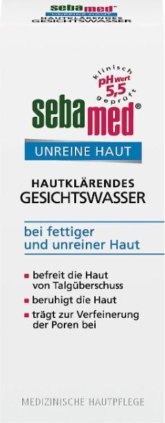 Immagine prodotto Sebamed Tonico chiarificatore per pelli impure, soluzione da 200 ml (Salviette detergenti per il viso, 200 ml)