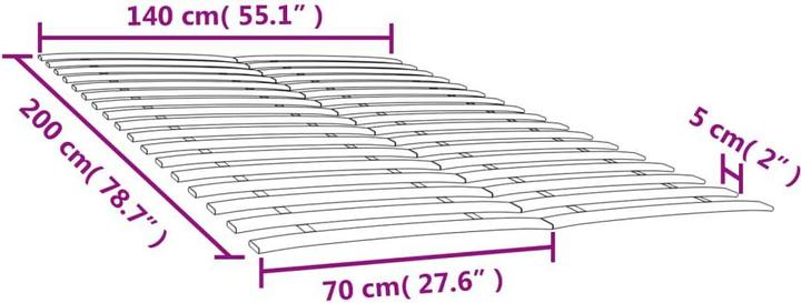 Produktbild vidaXL Lattenrost-Ersatz