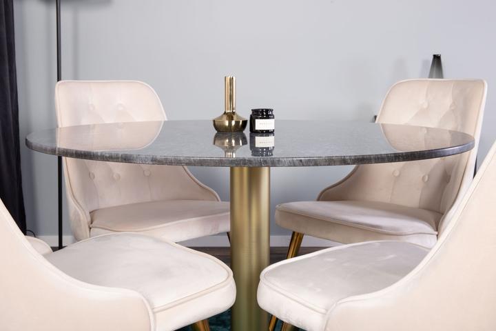Actual product image Ebuy24 Estelle 17 dining set (5-piece) (Marble)
