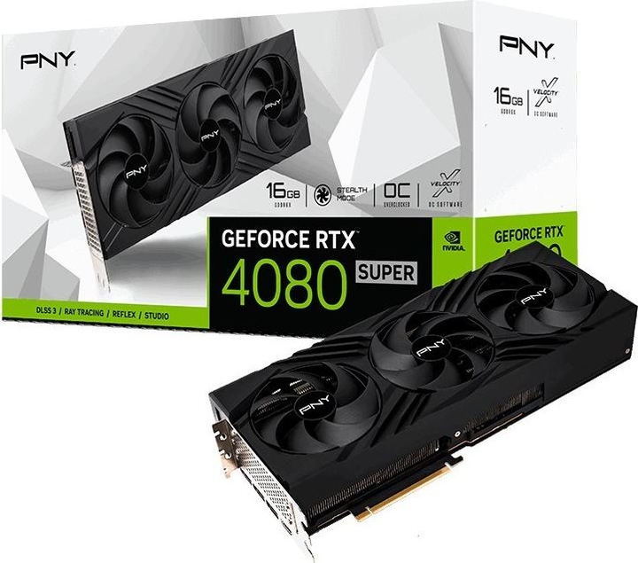 Produktbild PNY GeForce RTX 4080 SUPER 16GB VERT OC (16 GB)