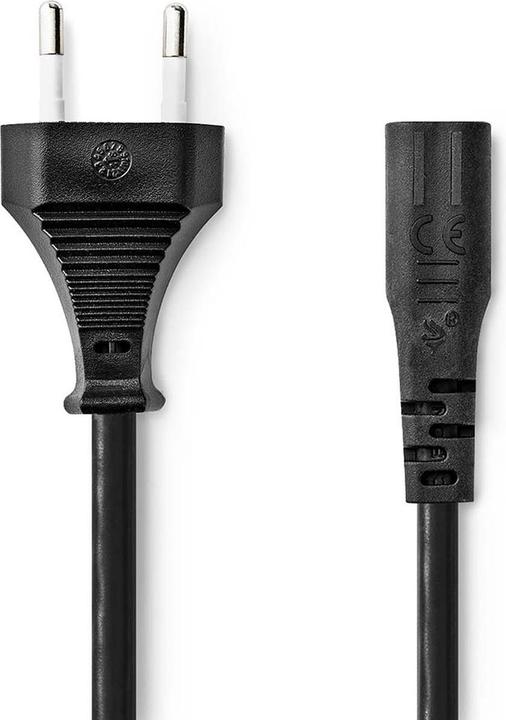 Immagine prodotto Nedis Cavo di alimentazione | Euro maschio | IEC-320-C1 | Dritto | Dritto | Nichelato | 2,00 m | Piatto | (2 m)