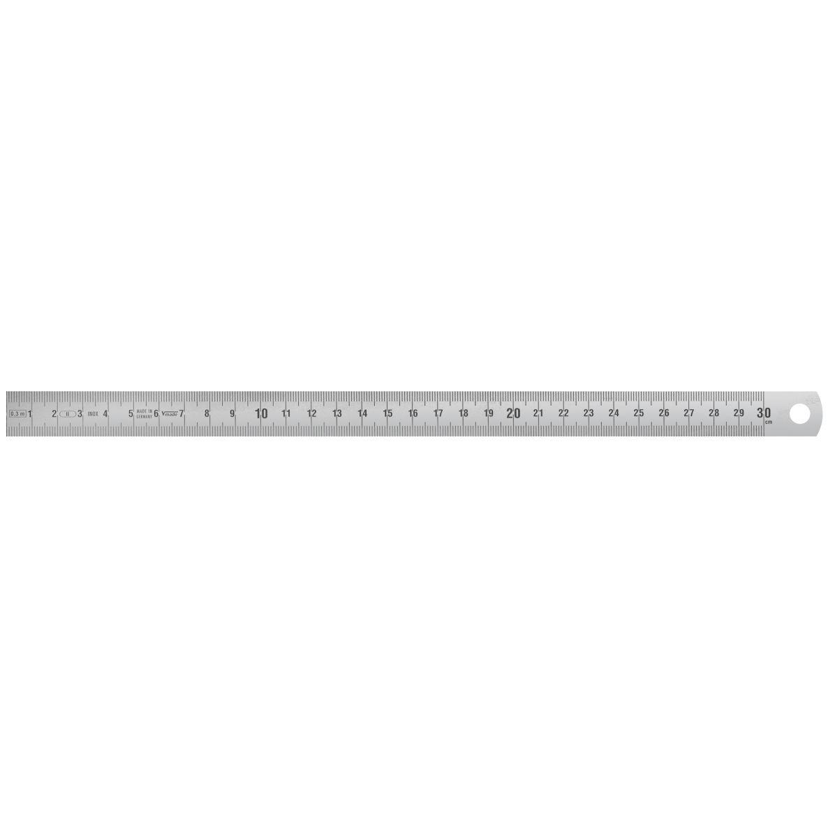 Vogel, Righello, 1012010030 Lineal Edelstahl 300x18x0,5mm Typ A = mm/mm (30 cm, Acciaio)