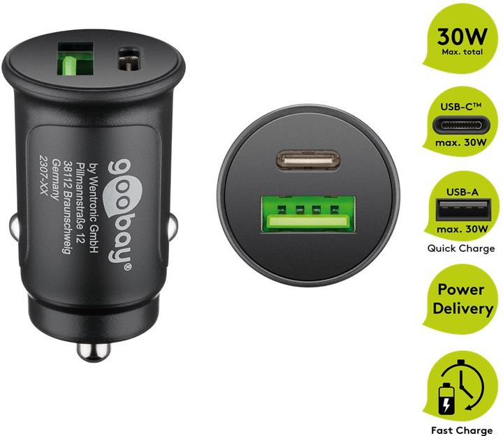 Produktbild Goobay 55634 Ladegerät für Mobilgeräte Schwarz Indoor