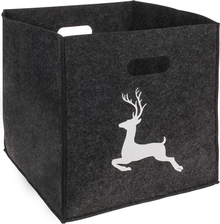 Angela Bruderer Aufbewahrungsbox faltbar «Hirsch» (32 x 32 x 32 cm)