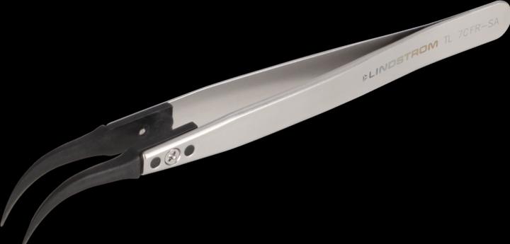 Produktbild Lindstrom Lindström TL 7CFR-SA ESD Pinzette 7CF Flach, gebogen 130 mm