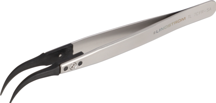 Image du produit Lindstrom Pincette Lindström TL 7CFR-SA ESD 7CF Plat, Courbé 130 mm