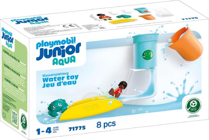 Playmobil JUNIOR AQUA: Waterfall tank with slide (71775, Playmobil Junior)