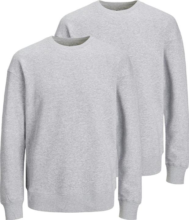 Produktbild Jack & Jones - Star - Sweatshirt - 2er Pack (S Light grey melange) (S)