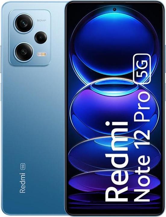 Actual product image Xiaomi Redmi Note 12 Pro (128 GB, Glacier Blue, 6.67", Dual SIM, 4G)