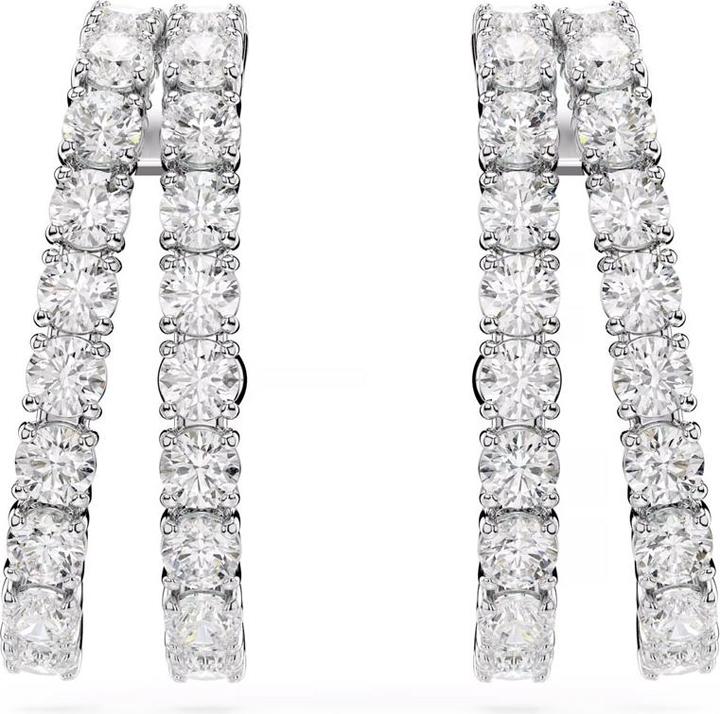 Actual product image Swarovski Matrix Ohrspangen Rundschliff Weiss (Swarovski Metal)