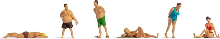 Actual product image Noch N Bathers Painted, Standing, Lying, Sitting