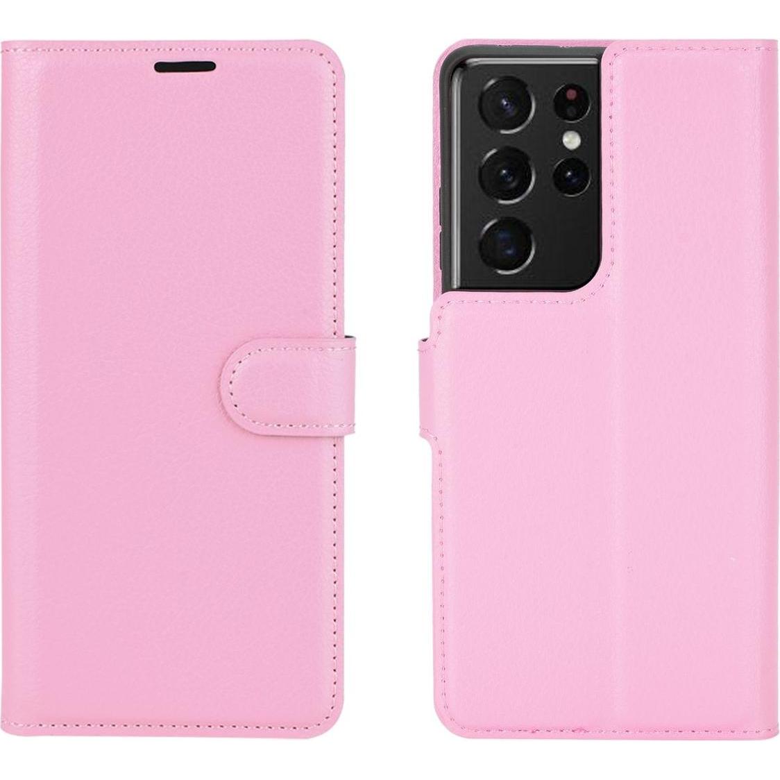 König Design Hülle Handy Schutz für Samsung Galaxy S21 Ultra Case Cover Tasche Etuis Rosa Neu (Samsung Galaxy S21 Ultra)...