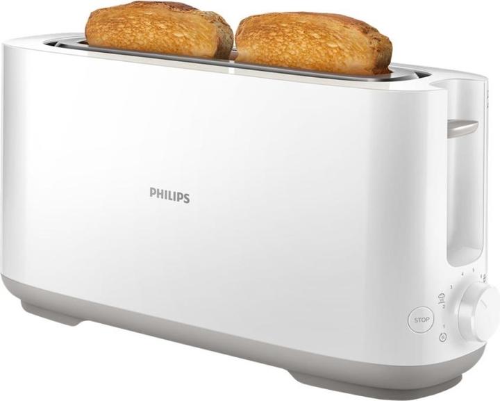 Produktbild Philips Daily Collection HD2590/00, 1 slice(s), White, Plastic, Buttons, Rotary, China, 1030 W
