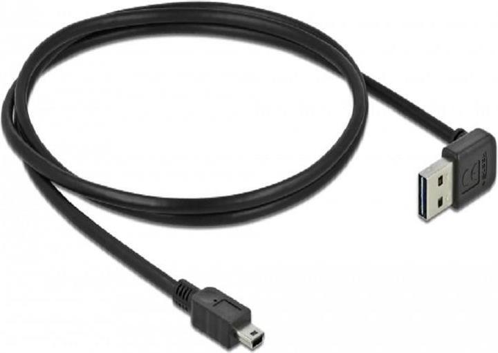 Produktbild Delock USB2.0-Kabel Easy A-MiniB: 1m, schwarz (1 m, USB 2.0)