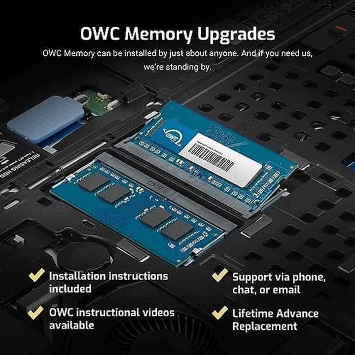 Image du produit OWC 32.0GB (4x 8GB) PC3-12800 DDR3L 1600MHz SO-DIMM 204 Pin CL11 Memory Upg. Kit (4 x 8GB, 1600 MHz, RAM DDR3, SO-DIMM)