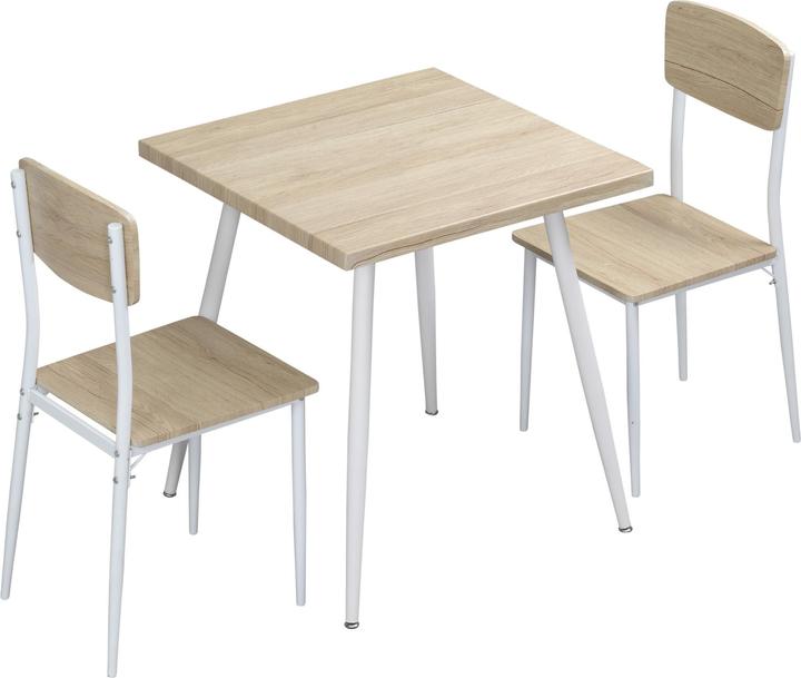 Actual product image Homcom Dining table group as a 3-piece set (MDF)
