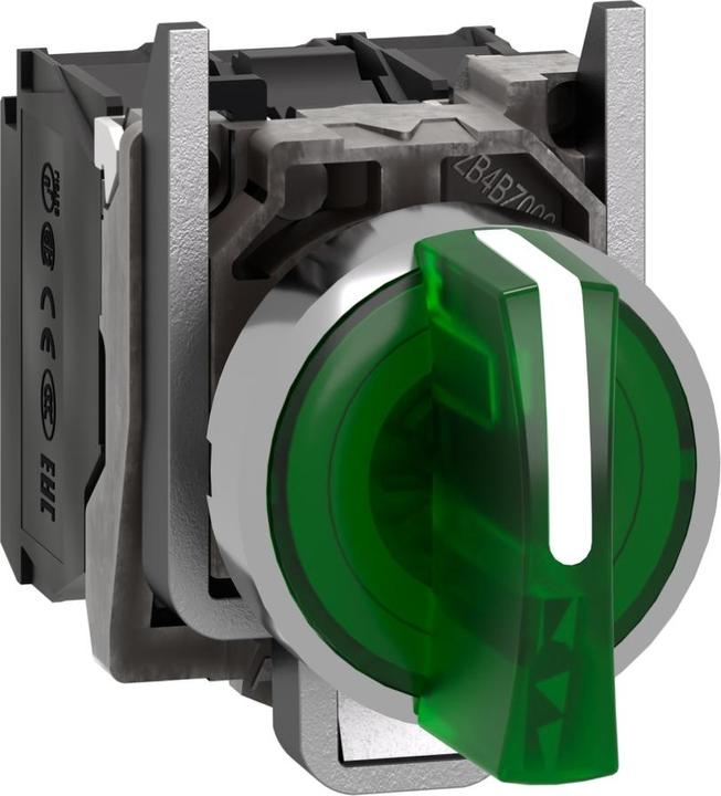 Produktbild Schneider Electric Ill Selector switch 3P Green 1NO/1NC 23V