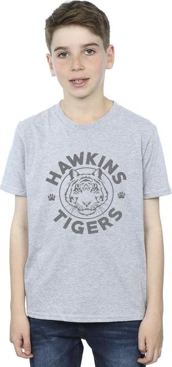 Produktbild Netflix Stranger Things Hawkins Grey Tiger TShirt Jungen (140, 146)