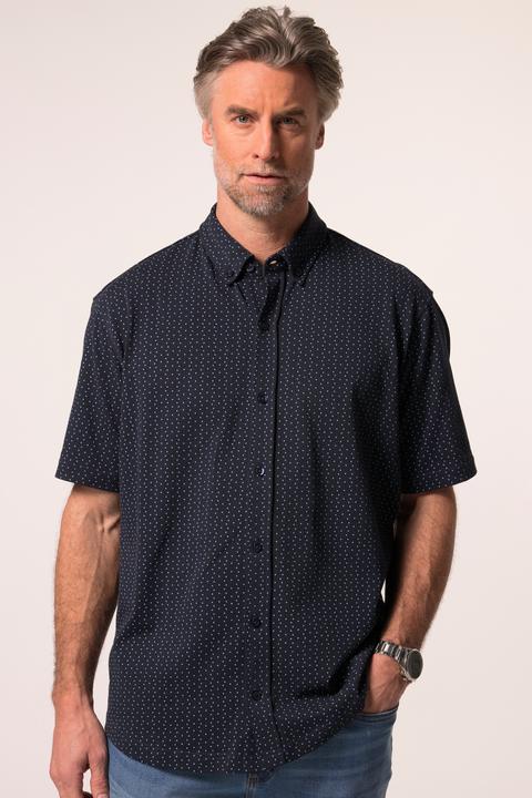 Immagine prodotto Boston Park Jerseyhemd, Halbarm, Minimalmuster, Kentkragen, Comfort Fit (XXL)