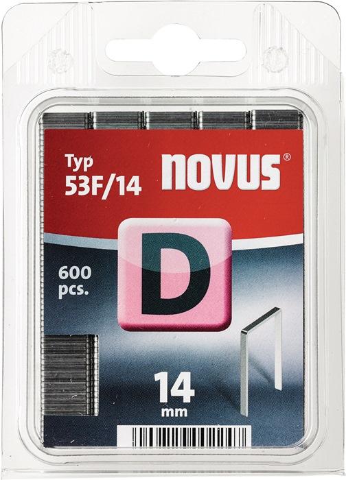 Novus Flat wire staples D 53 F 14mm 600 pcs.