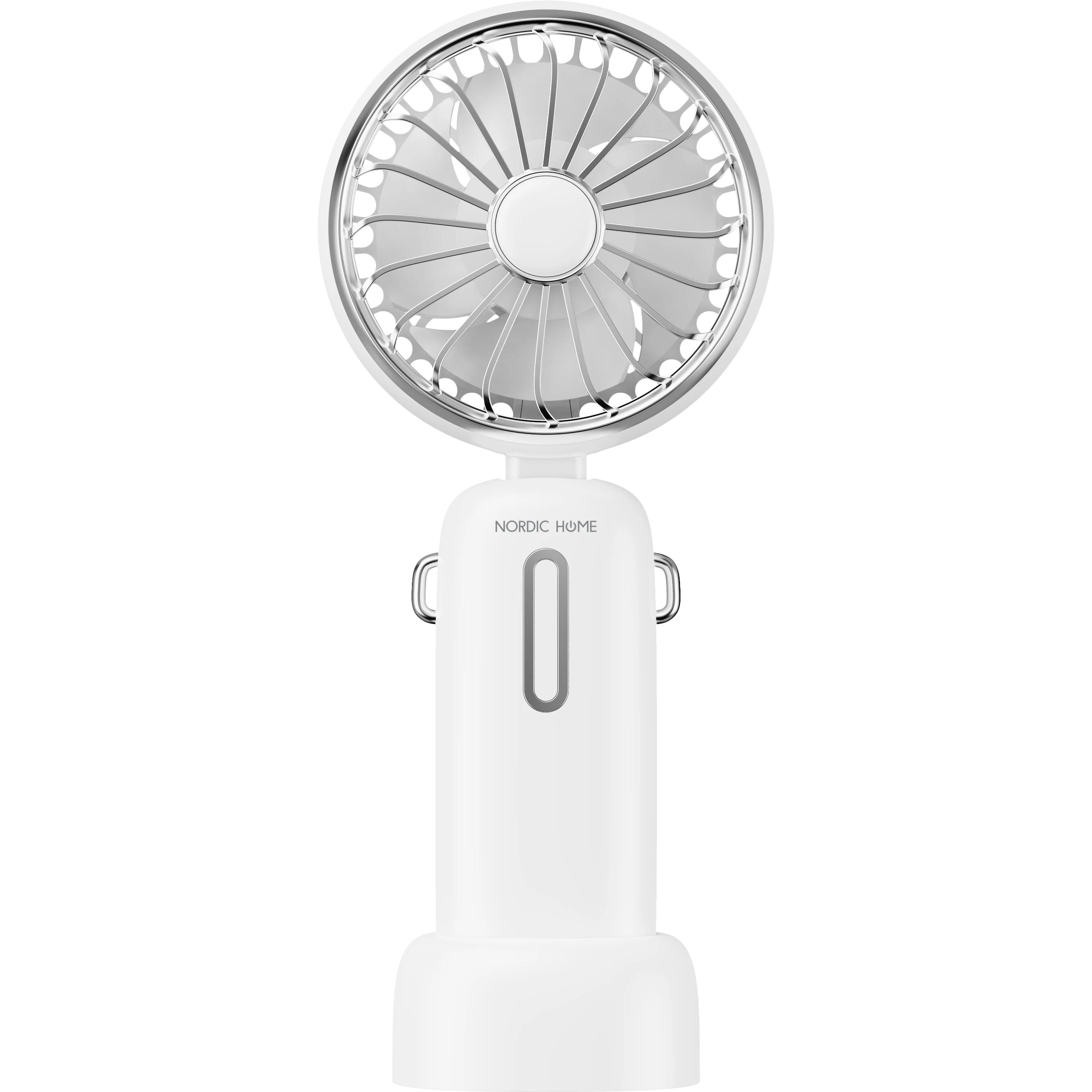 Deltaco portable fan neck strap, Ventilator, Weiss
