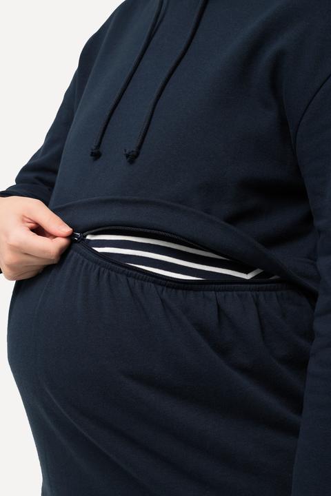Produktbild Ulla Popken Bellieva Hoodie, GOTS, A-Line, Still-Funktion, Kapuze, Langarm (58)