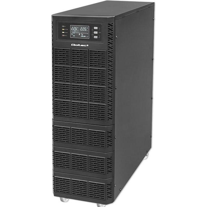 Qoltec ZASILACZ AWARYJNY UPS 6KVA 6000W POWER FACTOR 1.0 LCD EPO USB ON-LINE (6000 VA, 6000 W, Online-Doppelwandler USV)...