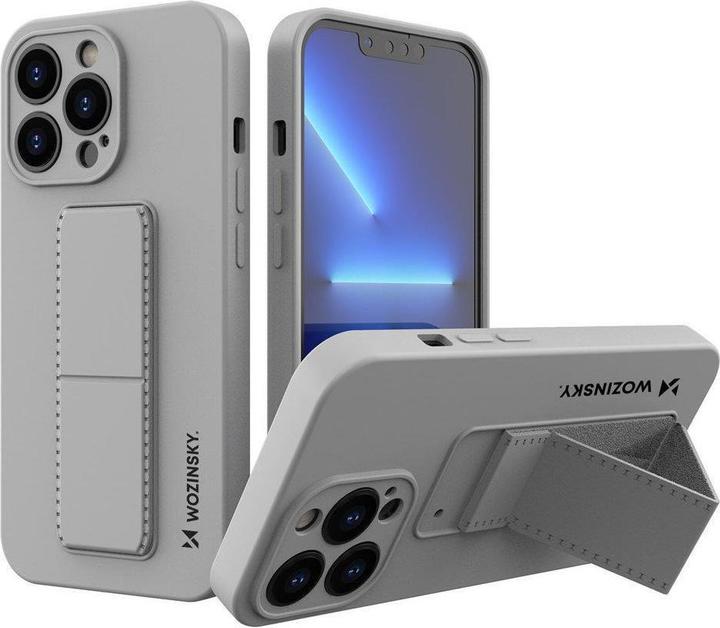 Produktbild Wozinsky Kickstand Case silicone case with stand for iPhone 13 mini gray (Apple iPhone 13 mini)