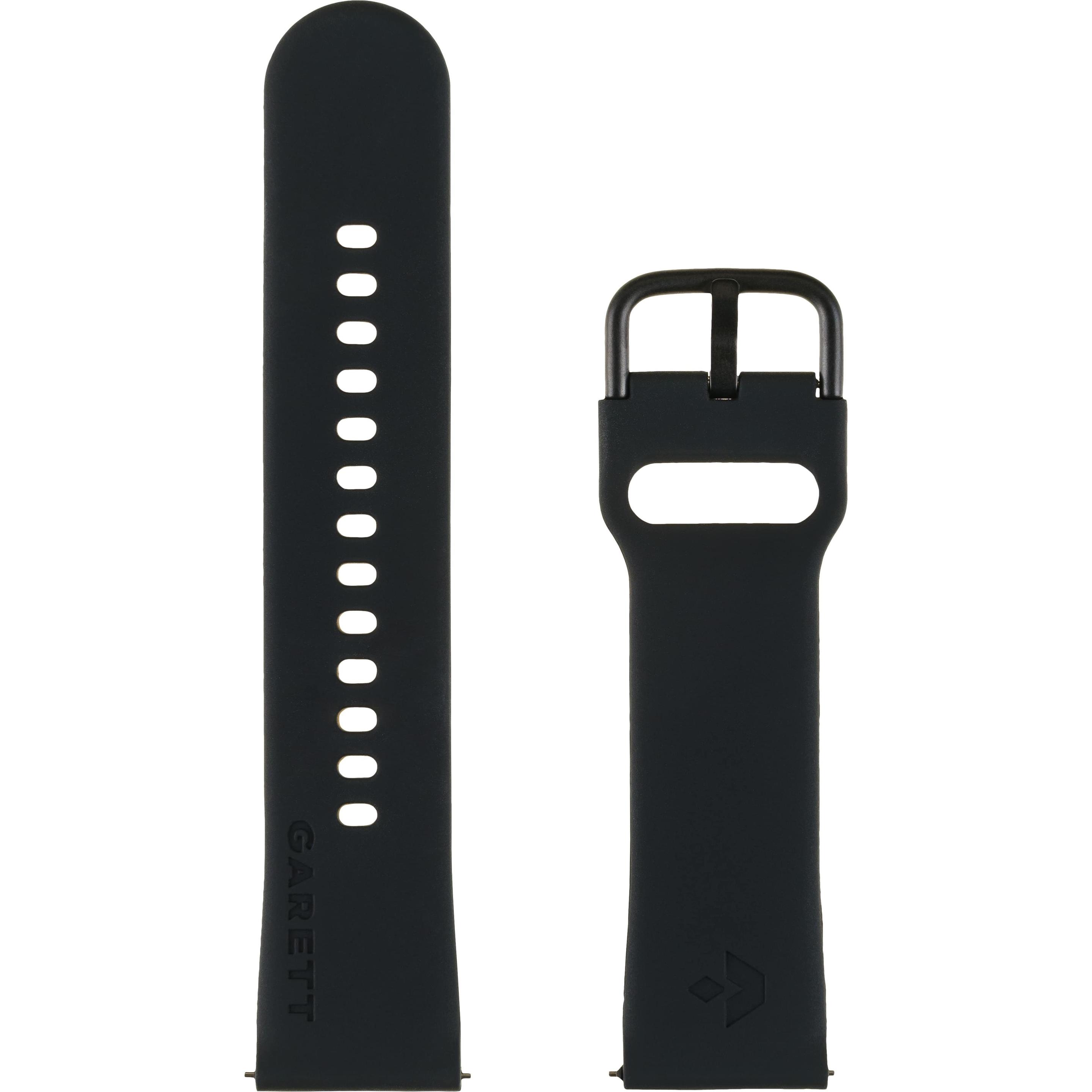 Garett univerzální řemínek 22 mm, černý, Accessori per smartwatch, Nero