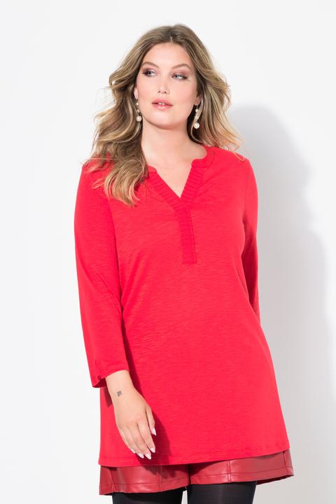 Produktbild Miamoda Blusenshirt, Straight Fit, Ausschnitt mit Chiffon (46)