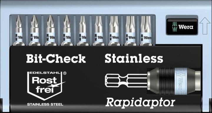 Produktbild Wera Bit-Check 10 Stainless 1 (Kreuz Phillips PH, Kreuz Pozidriv PZ)