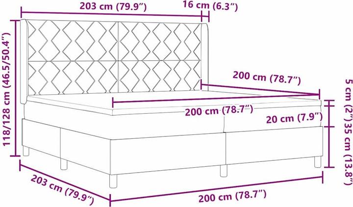 Produktbild vidaXL Bettmatratze (200 x 200 cm)