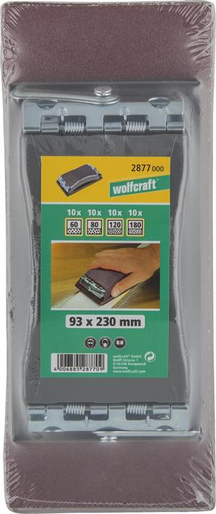 Image du produit wolfcraft wolfcraft 1 Set de ponceuses à main 41 pcs. (P60)