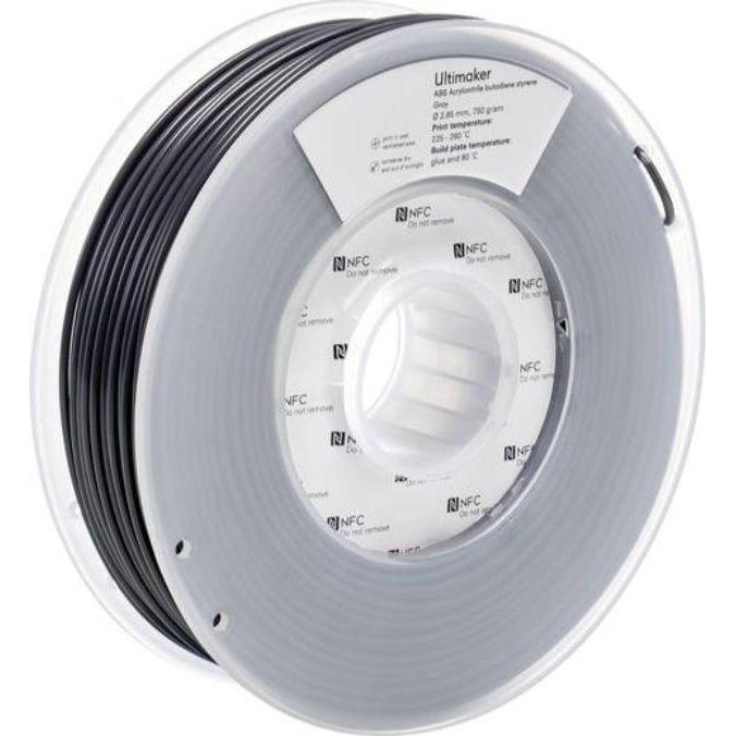 Ultimaker Abs (ABS, 2.85 mm, 750 g, Grau), 3D Filament, Grau