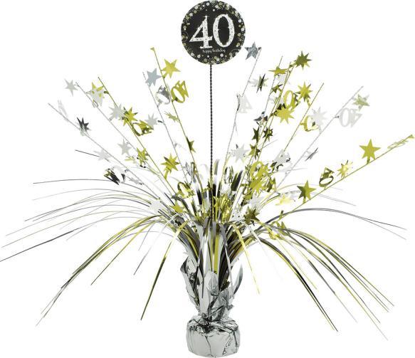 Actual product image Amscan Table decoration 40 Sparkling Celebration - Silver (1 pcs.)