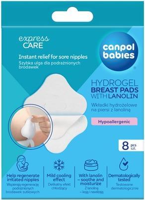 Canpol Babies Soothing Hydrogel Breast Pads with Lanolin - Pack of 8