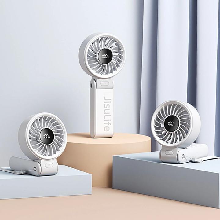 Immagine prodotto Jisulife Mini wentylator Handheld Fan Life7 3600mAh przenośny wiatraczek USB - szary