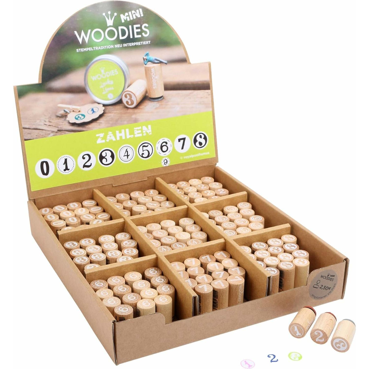 Legler OHG, Stempel, Display Woodies Stempel "Zahlen"