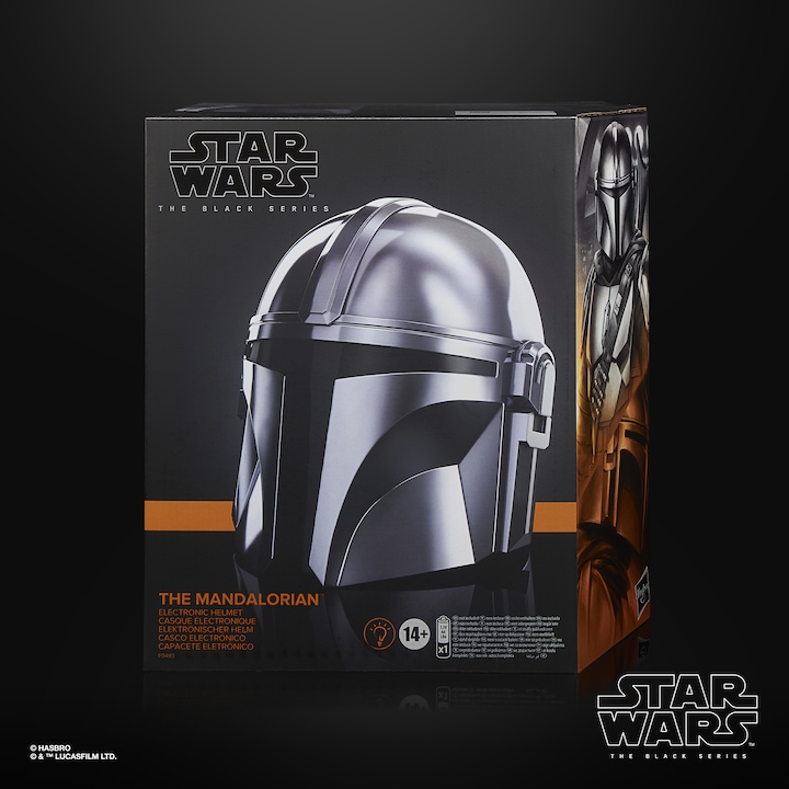 Actual product image Hasbro The Black Series: The Mandalorian Helmet