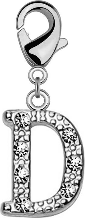 Image du produit Hollywood Body Jewelry Pendentif avec cristal lettre D (Laiton)