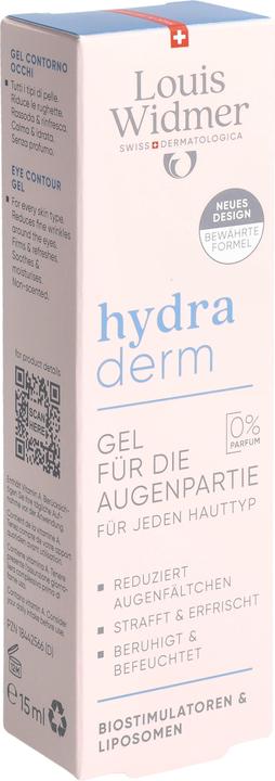 Immagine prodotto Widmer Louis Hydraderm Gel für die Augenpartie ohne Parfum 15 ml (Gel per la cura degli occhi, 15 ml, Giorno + Notte)